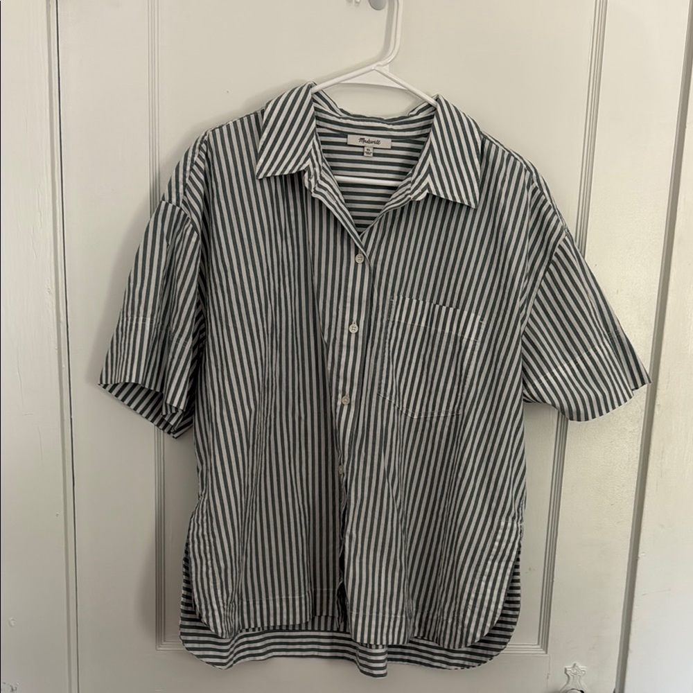Madewell Striped Button Down Shirt